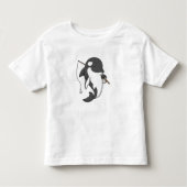 Orca als Fisher met Geviste staaf Kinder Shirts (Voorkant)