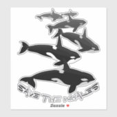 Orca Art Stickers Personeelsformatie walvis (Vel)