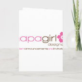 Orca Baby - Baby shower Uitnodiging (Achterkant)