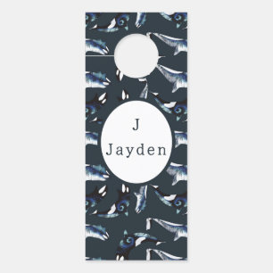 Orca Baby Boy Blauwgroen Deurhanger