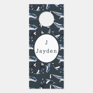 Orca Baby Boy Blauwgroen Deurhanger