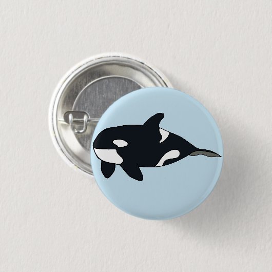 Orca Badge Ronde Button 3,2 Cm (Voorkant /achterkant)