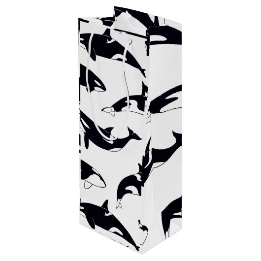 Orca bag wijn cadeautas (Achterkant Gekanteld)