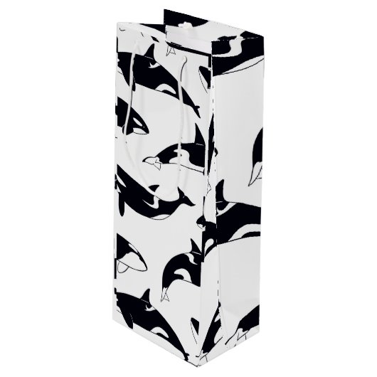 Orca bag wijn cadeautas (Voorkant Gekanteld)