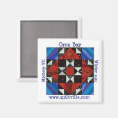 Orca Bay Mystery Quiltville Magneet (Voorkant / Achterkant)