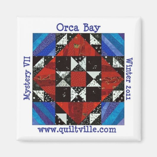 Orca Bay Mystery Quiltville Magneet (Voorkant)
