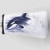 Orca Bbereikblauw Golfheadcover (Voorkant)