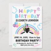 Orca Birthday Invitation in White Kaart (Voorkant)