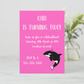 Orca Birthday Kaart (Staand voorkant)