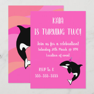 Orca Birthday Kaart