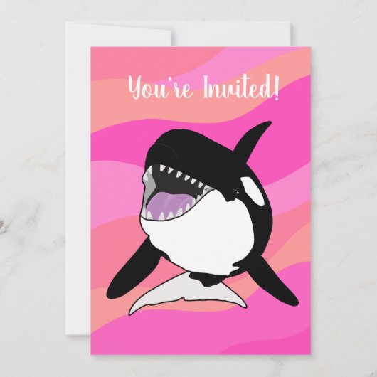 Orca Birthday Kaart (Achterkant)