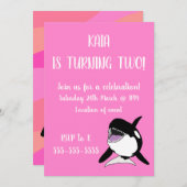 Orca Birthday Kaart (Voorkant / Achterkant)