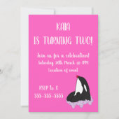 Orca Birthday Kaart (Voorkant)