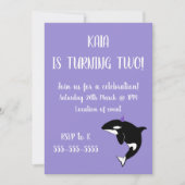 Orca Birthday Kaart (Voorkant)