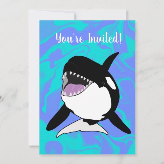 Orca Birthday Kaart (Achterkant)