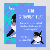 Orca Birthday Kaart (Voorkant / Achterkant)