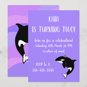 Orca Birthday Kaart