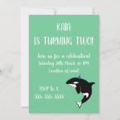 Orca Birthday Kaart (Voorkant)