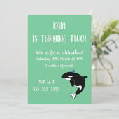 Orca Birthday Kaart (Staand voorkant)