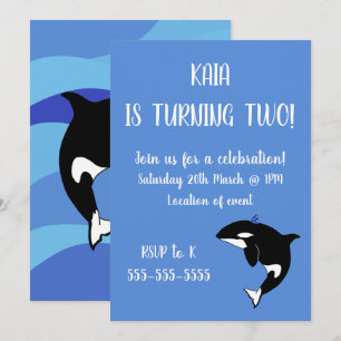 Orca Birthday Kaart