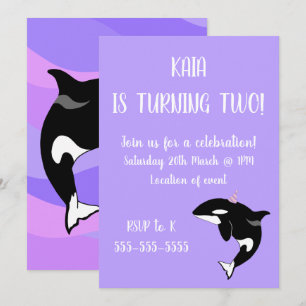 Orca Birthday Kaart