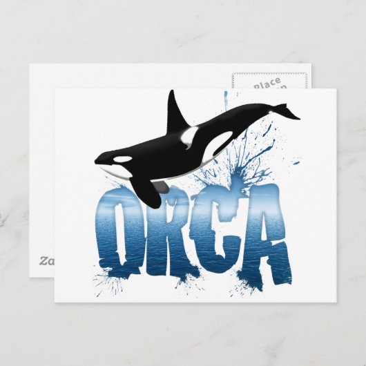 Orca Briefkaart (Voorkant / Achterkant)