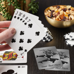 Orca Cards Custom Killer Whales Art-speelkaarten Pokerkaarten