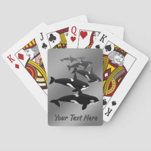 Orca Cards Custom Killer Whales Art-speelkaarten Pokerkaarten