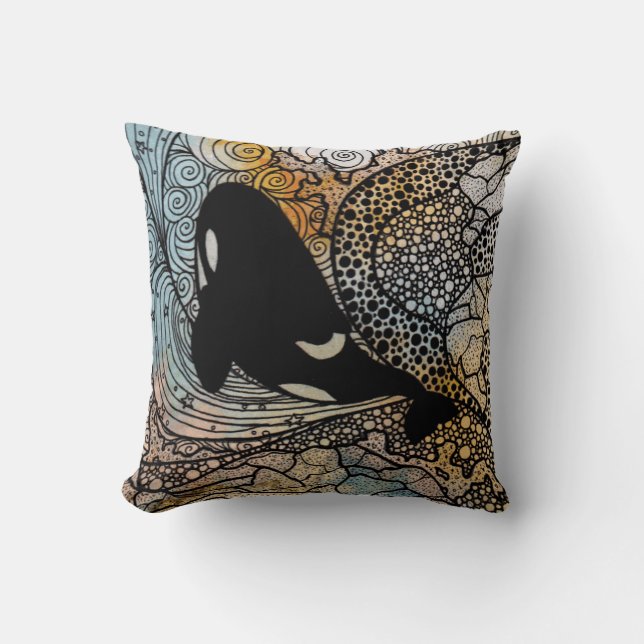 Orca Cushion Kussen (Voorkant)