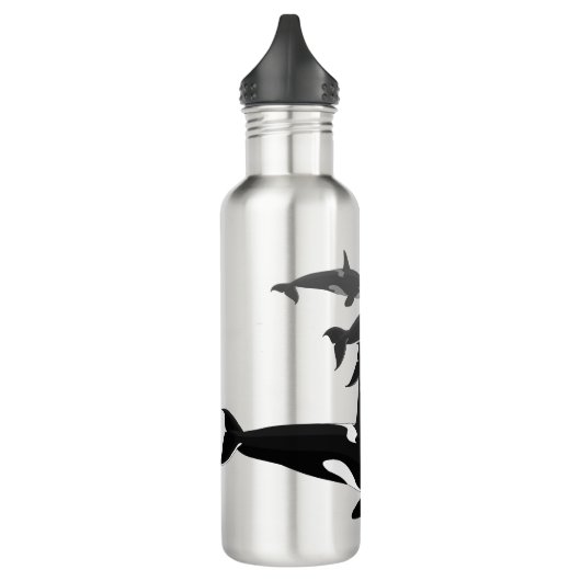 Orca Custom Killer Whale Art-flessen Waterfles (Links)