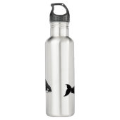 Orca Custom Killer Whale Art-flessen Waterfles (Achterkant)