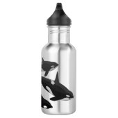 Orca Custom Killer Whale Art-flessen Waterfles (Rechts)