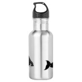Orca Custom Killer Whale Art-flessen Waterfles (Achterkant)