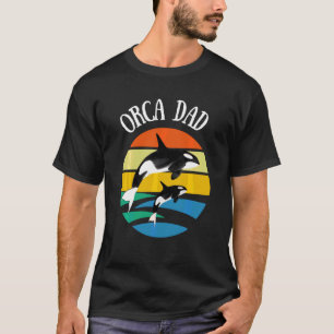 Orca Dad Retro  Sunset Swea T-shirt