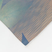 Orca die door een hart springt fleece deken (Hoek)