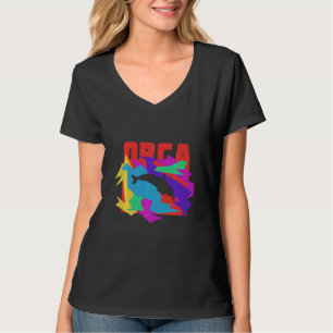 Orca Dieren Mozaïek Puzzel Swea T-shirt