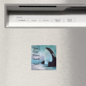 Orca Earth / Love Your Home Planet Magnet (Insitu (Vaatwasser))
