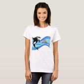 Orca en Dolphin in the Waves T-shirt (Voorkant volledig)