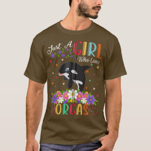 Orca Fish Lover is gewoon een meisje dat van Orcas T-shirt