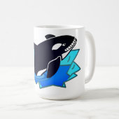 Orca, Fish, Penguin Enemy Koffiemok (Voorkant rechts)
