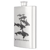 Orca Flask Custom Killer Whale Art Drink Flask Flacon (Links)