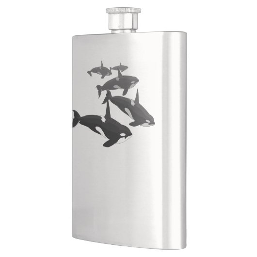 Orca Flask Custom Killer Whale Art Drink Flask Heupfles (Links)