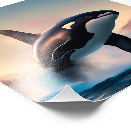Orca Foto Afdruk (Hoek)
