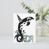 Orca Freedom Art Briefkaart (Staand voorkant)