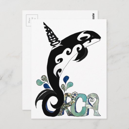 Orca Freedom Art Briefkaart (Voorkant / Achterkant)