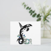 Orca Freedom Art Briefkaart (Staand voorkant)