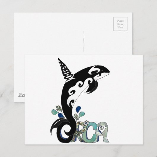 Orca Freedom Art Briefkaart (Voorkant / Achterkant)