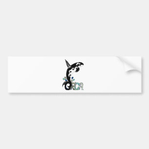 Orca Freedom Art Bumpersticker