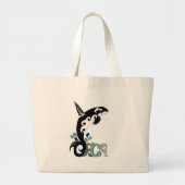 Orca Freedom Art Grote Tote Bag (Voorkant)