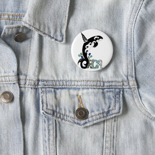 Orca Freedom Art Ronde Button 5,7 Cm (In situ)